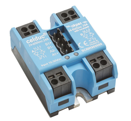 Two-phase solid state relay - SOBR series - celduc relais - AC output
