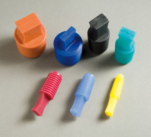 Cylindrical plug - UFP series - Global Mask - conical / male / silicone