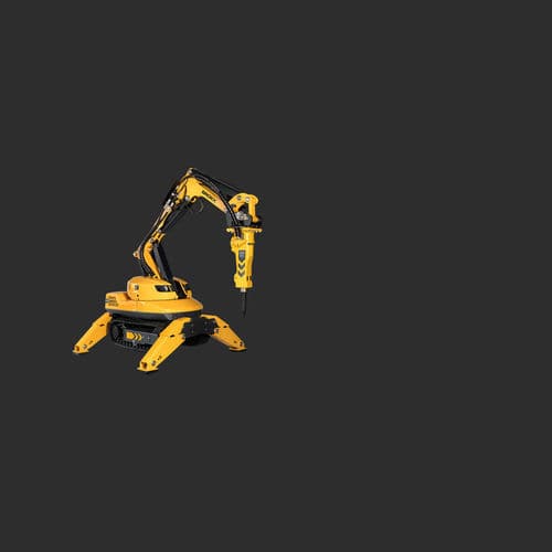 Compact demolition robot - Brokk 110+ - Brokk - remote-controlled