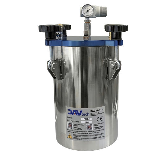 Pressure tank - PT10 - DAV TECH Srl - oil / for anaerobic glue / for epoxy adhesive