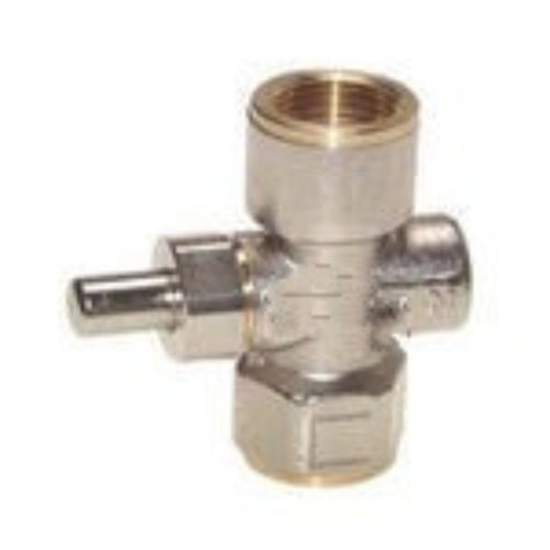 Gas valve - MXT-341MSPB series - MerxTrade BV - threaded / for pressure gauges / nickel-plated brass