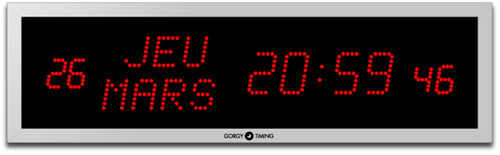 Wall-mounted clock - LEDICA® ALPHA REVERSO 7.M.S - GORGY TIMING - digital / LED / indoor
