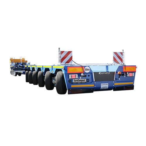 Flatbed semi-trailer - EuroCompact - SCHEUERLE Fahrzeugfabrik GmbH - construction / for wind turbine / stone