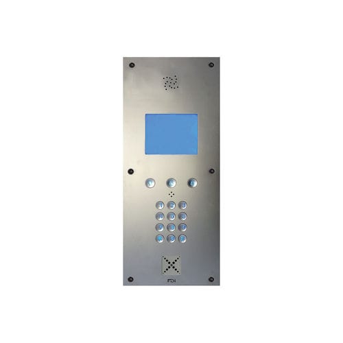 Flush-mount intercom - FD-601-076 - FDI MATELEC - analog / stainless steel
