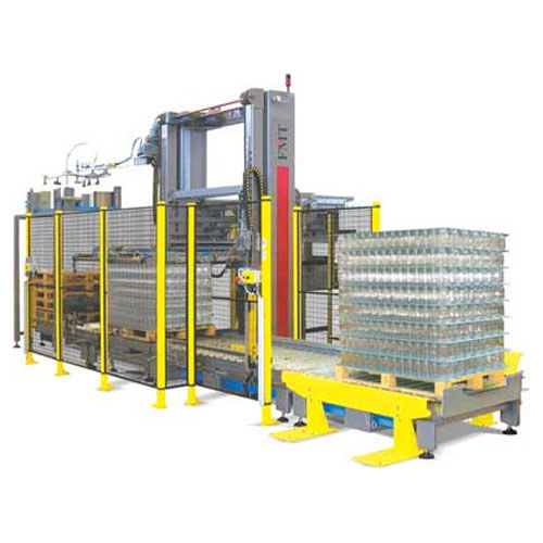 Low level infeed palletizer - GEMINI - FMT - for bottles / case / automatic