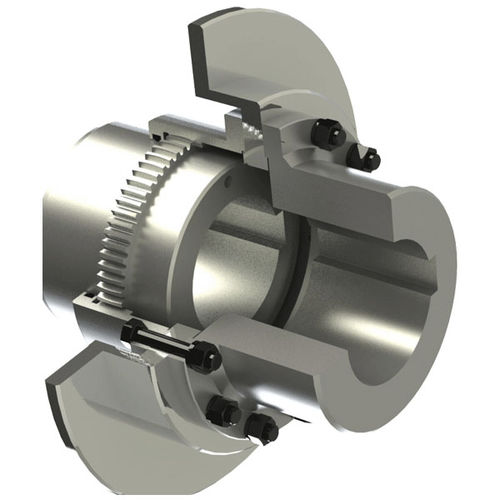 Gear coupling - GAP1-12 - ZHENJIANG SUODA COUPLING CO.,LTD. - with brake disc / sleeve and shear pin