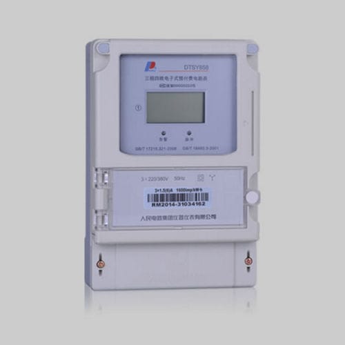 Three-phase electric energy meter - DSSY858/DTSY858 three-phase energy meter - PEOPLE ELE. APPLIANCE GROUP CO., LTD. - wall-mounted / RS-485 / with LCD display