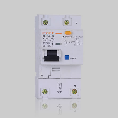 Earth-leakage residual current circuit breaker - RDX2LE-125 series  - PEOPLE ELE. APPLIANCE GROUP CO., LTD. - AC / short-circuit / modular