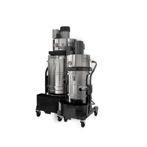 Industrial vacuum cleaner - APS 203 ST - Siebec - dry / three-phase / semi-automatic