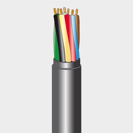Electrical data cable - ADR - Elettronica Conduttori - oil-resistant / flame-retardant / abrasion-resistant