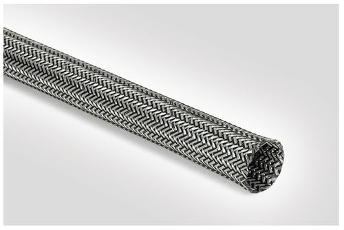 Protection sleeve - HEGEMIP18-PET/SNCU-BK/ML - HellermannTyton - braided / for cables / polyester