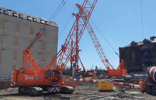 Crawler crane - CKE800G-3 - Kobelco Construction Machinery Europe B.V. - boom / for construction / lifting