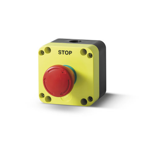 Mushroom push-button switch - PQ01RN4 - Stop d'emergenza ø40 twist to release - Giovenzana International B.V. - emergency stop