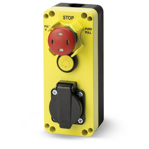 Mushroom push-button switch - GM401 - Giovenzana International B.V. - emergency stop / IP65 / electromechanical