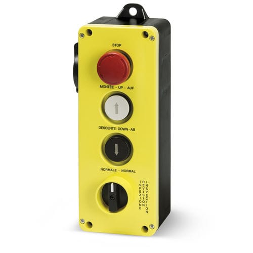 4-button pendant station - GM441N - Giovenzana International B.V. - IP65 / with rotary unlocking / for elevators