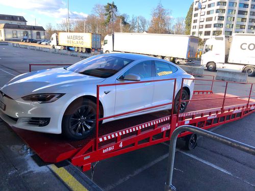 Mobile loading ramp - PRO series - AV-EXIM - for docks / for forklift trucks / for warehouse