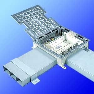 Cabling trunking - Woertz - aluminum / underfloor