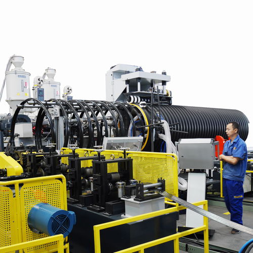 3-layers extrusion line - SRPE 1200 - Goldstone Orient New Material Technology - tube / for corrugated pipe / for thermoplastics