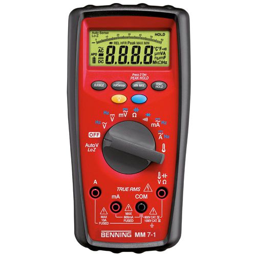Digital multimeter - MM 7-1 - Benning - portable / 1000 V / 600 V