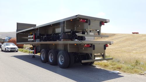 Flatbed semi-trailer - IMMA Global A.S - container / cement / for cargo