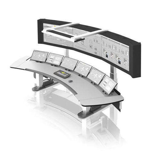 Operator terminal with keyboard EOWx ABB floorstanding / full HD / for control