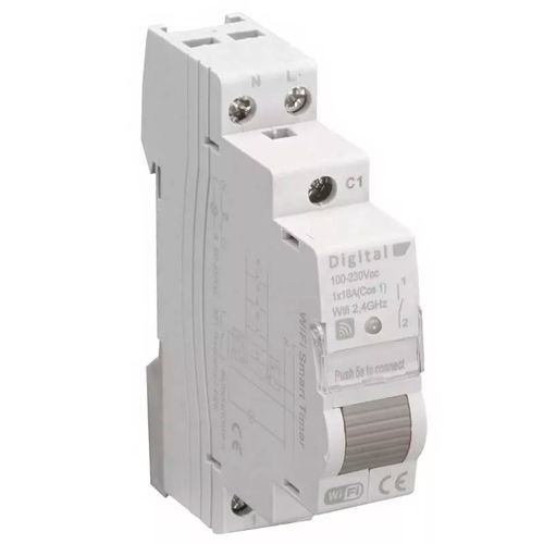 Single-pole switch - 04912 - DIGITAL ELECTRIC - built-in / wireless / compact