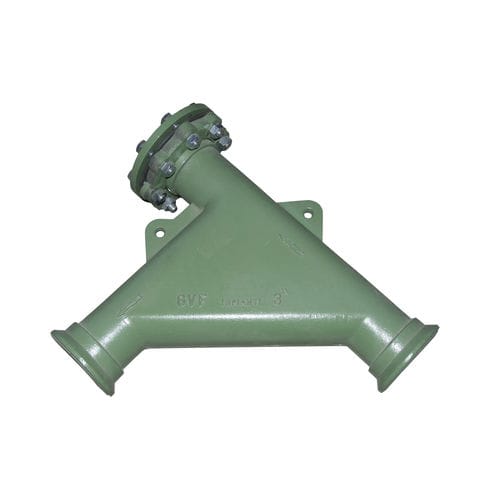 Abrasion-resistant fitting - CSQ - GVF Impianti Srl - pneumatic / flange / Y
