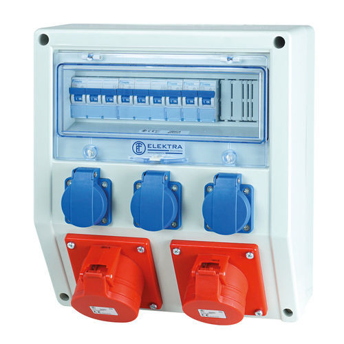Electrical enclosure with electrical socket - ESTK series - ELEKTRA TAILFINGEN Schaltgeräte GmbH & Co. KG - distribution / equipped / wall-mounted