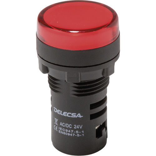 LED indicator light - D-7022 - DELECSA - panel-mount / IP65 / AC/DC