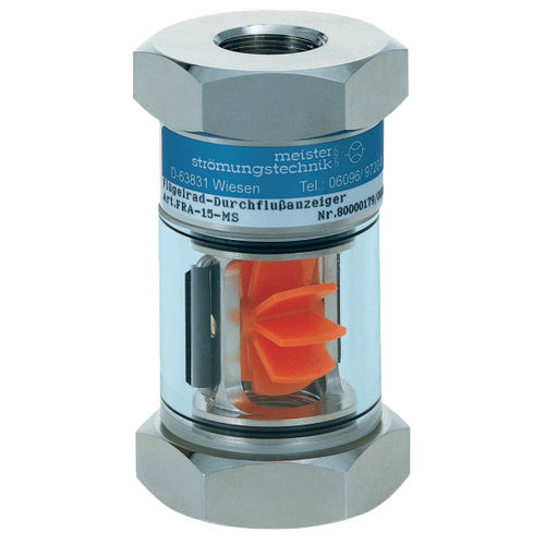 Flow indicator - FRA series - Meister Strömungstechnik GmbH - impeller / in-line