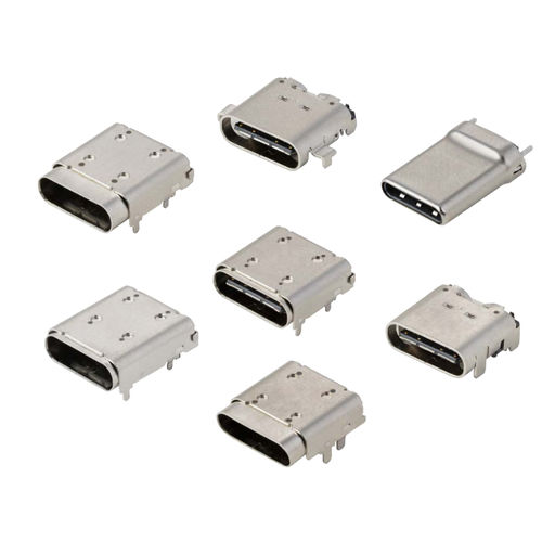 Data connector - Type C series - FCI - USB / square / push-pull