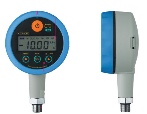 Digital pressure gauge - KDM30 - PCI INSTRUMENTS LTD - threaded / stainless steel / Bourdon tube