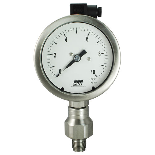 Dial pressure gauge - TR200 - PCI INSTRUMENTS LTD - threaded / stainless steel / diaphragm