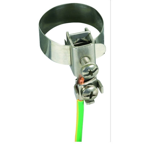 Screw pipe clamp - BRS 10.27 AQ2.5 10 V2A - DEHN + SÖHNE - stainless steel