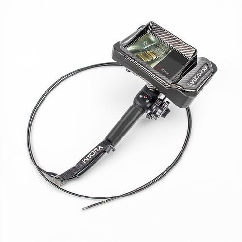 Flexible video endoscope - VUCAM® XF series - VIZAAR - for turbine engine inspection / for food / motor