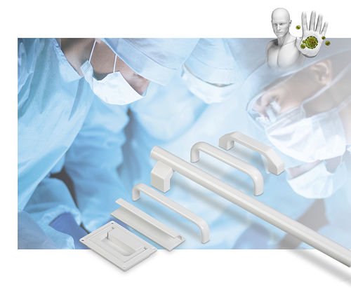 Adaptable handle - Rohde AG - for medical applications / aluminum / with protection