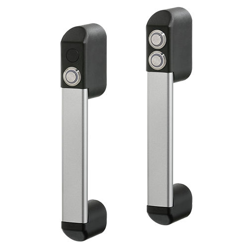 Functional handle - FG18-01, FG18-02 - Rohde AG - aluminum / with push button / with electrical switching function