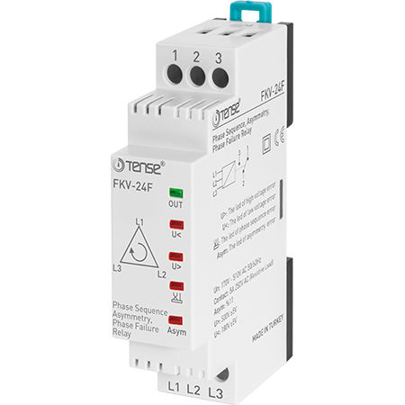 Over-voltage protection relay - FKV-24F - Tense Electronic - under-voltage / phase / DIN rail