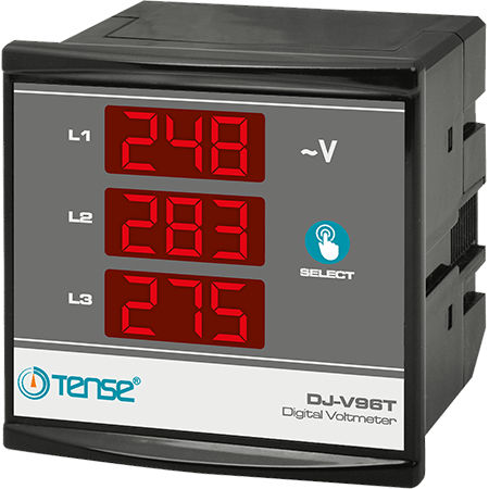 Digital voltmeter - DJ-V96T - Tense Electronic - panel-mount / high-voltage / compact