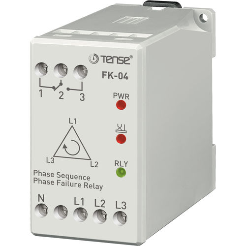 Phase loss protection relay - FK-04 - Tense Electronic - three-phase / AC / for electric motors