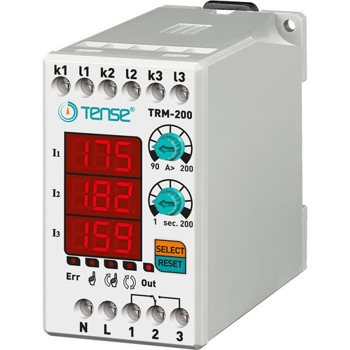 Overload relay - TRM-200 - Tense Electronic - three-phase / for electric motors / DIN rail