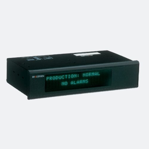 Alphanumeric display - UCT series - Brodersen Controls - 16-digit / 17-segment / information