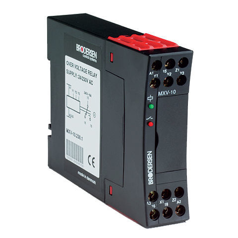 Safety relay - MXV-10 - Brodersen Controls - voltage / SPDT / AC/DC