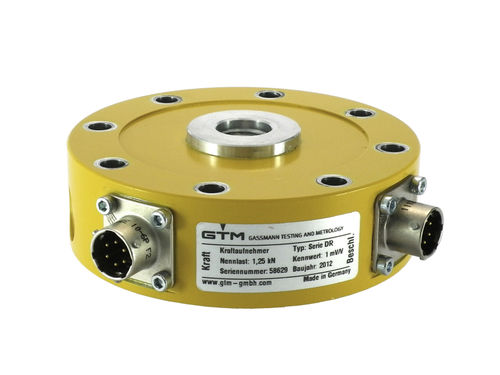 Tension/compression force transducer - DR series  - GTM Gassmann Testing Metrology GmbH - strain gauge / with built-in accelerometers