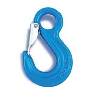 Lifting hook - X-044/S series - YOKE INDUSTRIAL CORP - with eye / with safety latch / steel