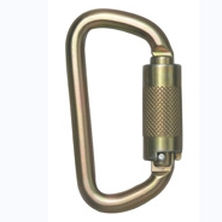 Locking carabiner - N-250 series - YOKE INDUSTRIAL CORP - steel / zinc / symmetrical
