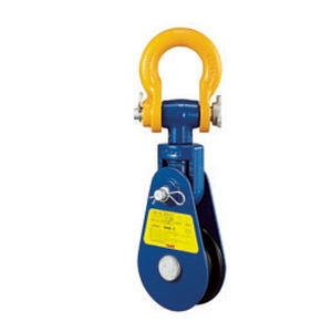 Plug snatch block - 8-501 series - YOKE INDUSTRIAL CORP - for steel wire rope / steel / with shackle