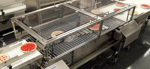 Driven roller conveyor - KLEENLine - laner / for the food industry / for the pharmaceutical industry