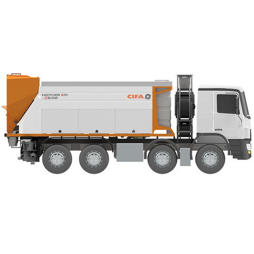Mobile concrete mixing plant - EASYFLOOR  - BLEND - continuous