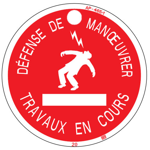 Prohibition safety sign - AP-465/1 - CATU - electric risk